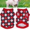 Pet Pig Spring Summer Sleeveless TShirt Pet Vest Sweatshirt Rhombus