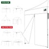 Eurmax USA 10FT Instant Canopy SunWall with Middle Zipper, Removeable