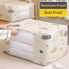2 in 1 Large Clothes Storage Bag, 50L/75L Underbed Quilt