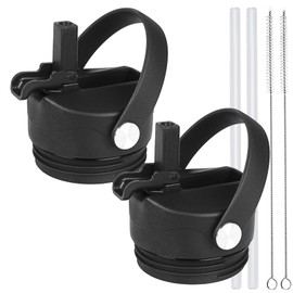 XACIOA Straw Lid Compatible with Yeti Rambler Water Bottle,Replacement Straw Cap Compatible with Yeti 12 18 26 36 64 oz with Flexible Handle,Water Bottle Lid with Straw Top Accessories