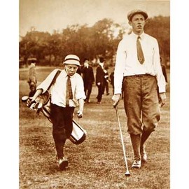 DS Decor Photos Quality digital print of a vintage photograph - Francis Ouimet at the US Open, 1913.Sepia Tone8x10 inches - Luster Finish