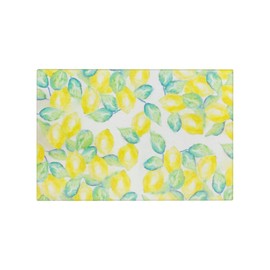 Boston International Charcuterie Board Tempered Glass Serving Tray for Cheese, Meats & Snacks Platter for Kitchen & Entertaining, Small 12" x 8", Lemon Verbena