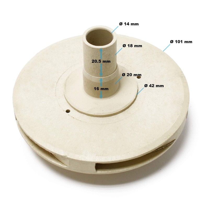SunSun Impeller Replacement Part for Swimming Pool Pump Impeller for
