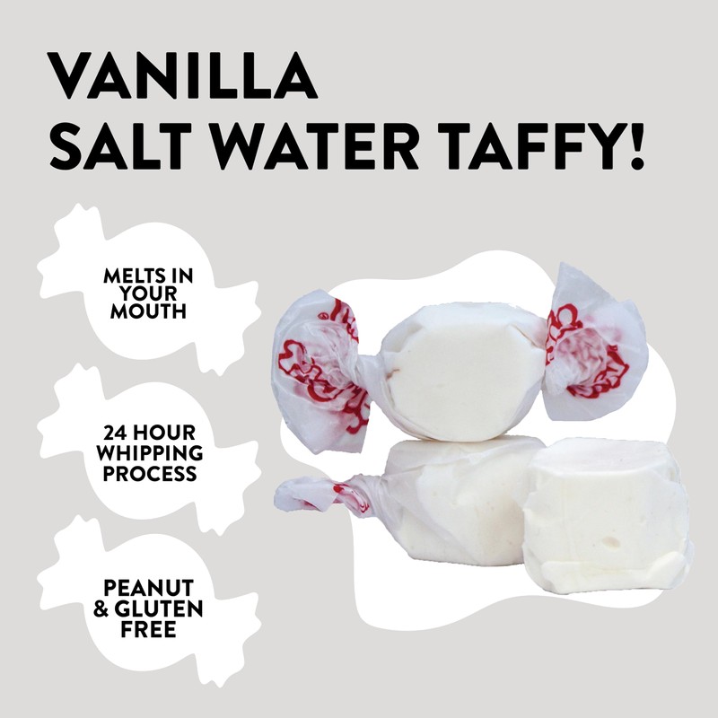 Taffy Town Saltwater Taffy, Vanilla, 2.5Lb