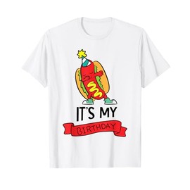 Hotdog-Themed Birthday Party Its My Birthday T-Shirt