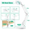 KUVRS 10X Magnifying Glass with Light and Stand, 2-in-1 LED