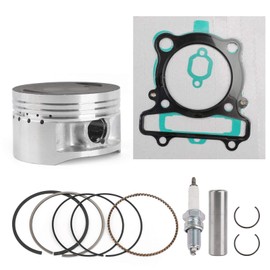 Areyourshop Motorcycle Engine Piston Cylinder Top End Kit, Piston Rings Gasket Spark Plug Kit Set fits for Yamaha Warrior 350 YFM350X 1987-2004