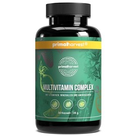 Primal Harvest Primal Harvest® Multivitamin Tabletten (30 Portionen) - Hochdosiert - Kapseln mit essenziellen Vitaminen - Vitamin A,C,D,K und Mineralstoffen wie Biotin,Zink,Folsäure - Vitamintabletten