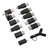 12Pcs USB2.0 Adapter 3.5mm 2 in 1 Audio Adapter Converter