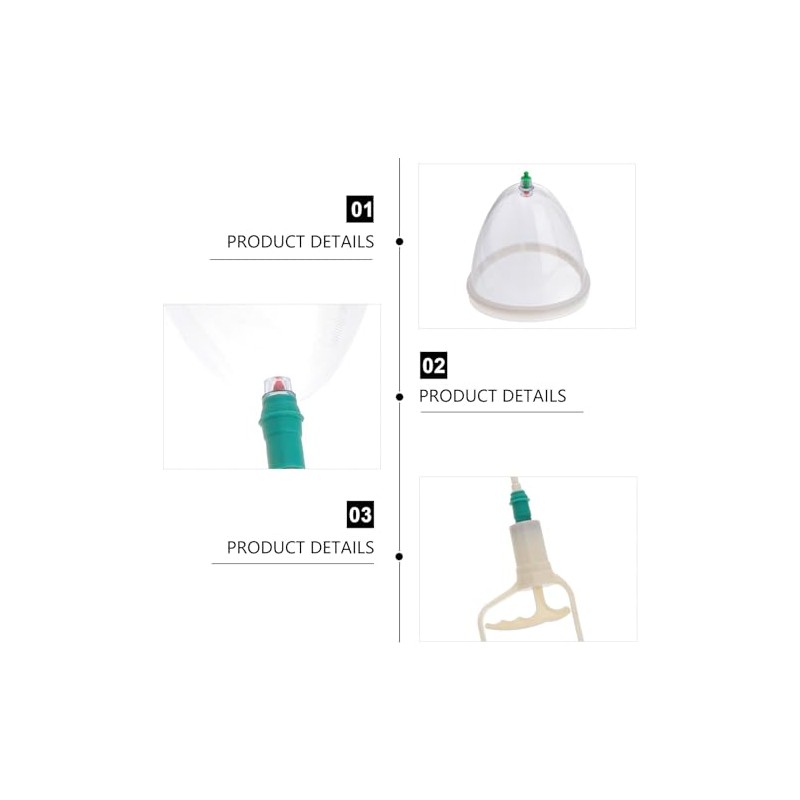 COLLBATH COLLBATH 2pcs Negative Pressure Massage Cups for Cupping Therapy