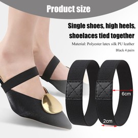 Pack of 4 Shoelaces Fixing Bands, Shoelaces Holder Football, Shoelaces Without Tying for Professional Shoelaces, Football Shoes, Trainer Holder, Children's Fixing Bands, Ice Hockey/Ice Skates,