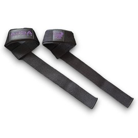 Arsa Fitness Cotton Padded Heavy Duty Lifting Straps - Color: BLACK
