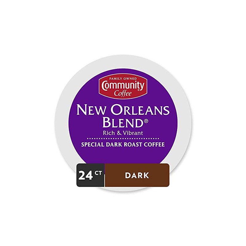 Community Coffee New Orleans Blend 24 Count Coffee Pods, Special