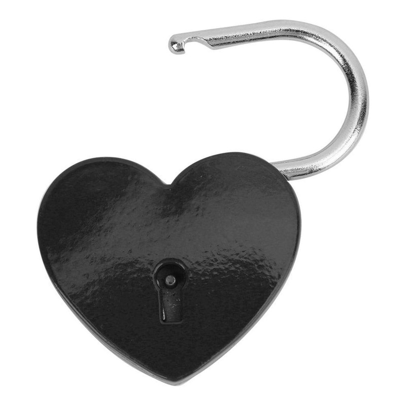Padlock, Metal Heart Lock with Key, Metal Lock for Luggage,