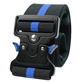 MELOTOUGH Cinturón de herramientas de trabajo de nailon de 2 pulgadas para hombres con hebilla de metal resistente de liberación rápida resistente para hombres al aire última intervensión cinturones de herramientas (azul)