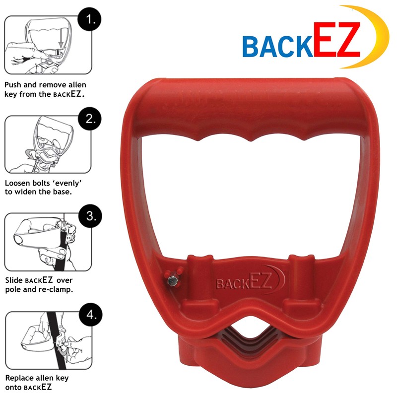 Back-Saving Tool Handle Attachment, EVR-Grip Upgrade, Labor-Saving Ergonomic Shovel Add-on