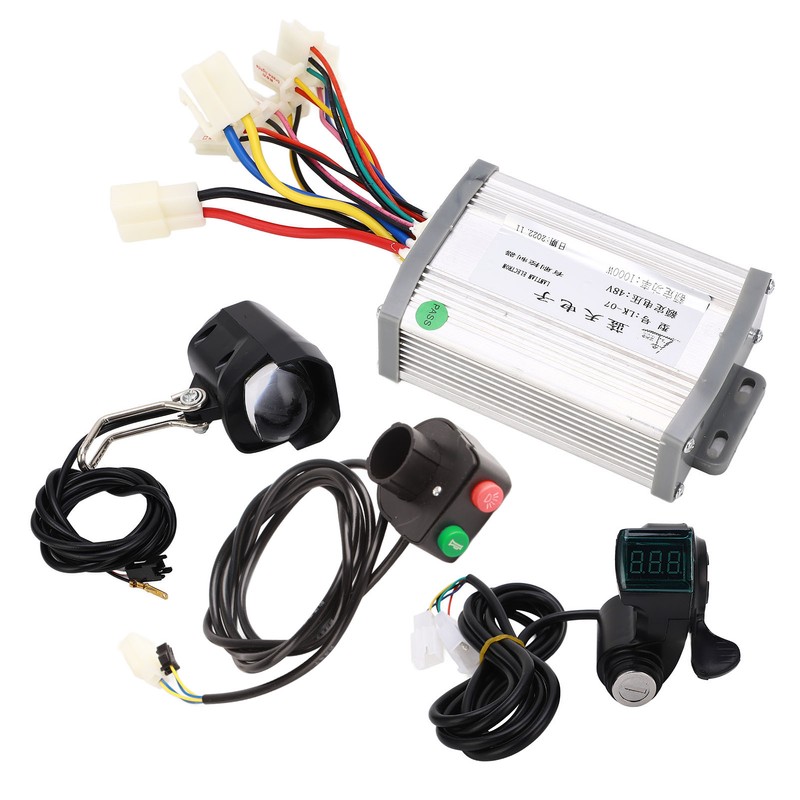 48V 1000W Electric Bike Retrofitting Kit Brushed Controller Thumb Throttle