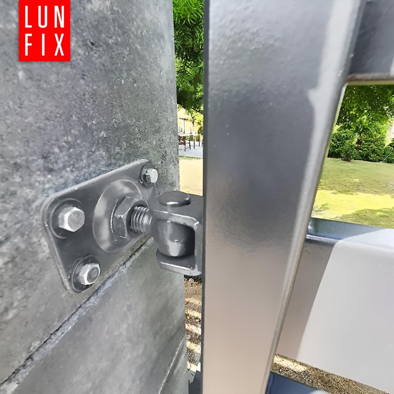 Gate Hinge Adjustable Galvanised Gate Hinges with Mounting Plate 100