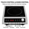 Weceleh Commercial Induction Cooktop, Professional Portable Single Countertop, Hot Plate