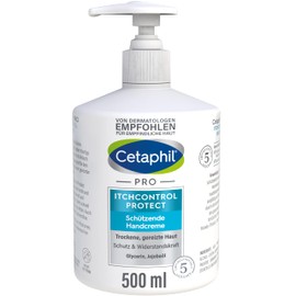CETAPHIL Pro ItchControl Protect Protective Hand Cream, 500 ml, For Very Dry and Irritated Hands, Strengthens the Resistance of the Hands, With Jojoba Oil & Glycerine
