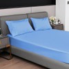 Fitted bed Sheet 25CM Deep Sky Blue Super King Bed
