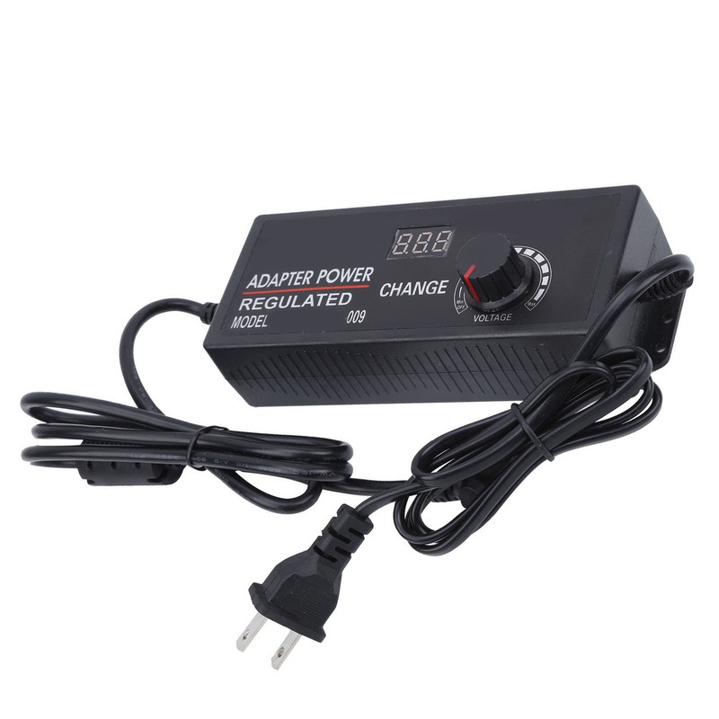 Adjustable Regulated Adapter 3‑12V 10A DC Power Regulator W/Voltage Display