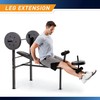 Marcy Competitor Standard Workout Bench with 80 lbs Vinyl-Coated Weight