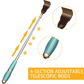 Back Scratcher Portable Back Scratchers Stainless Steel Backscratcher Expandable Back Scratch Backscratchers Gifts for Adults Men Women