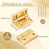 2Pcs Mini Solid Brass Hinges 90 Degree Jewelry Box Hinges
