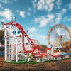 UROINT Roller-Coaster Building Set, Motorized Electric Train Track, City Amusement