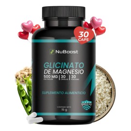 Glicinato Magnesio Nuboost 500 Cápsulas