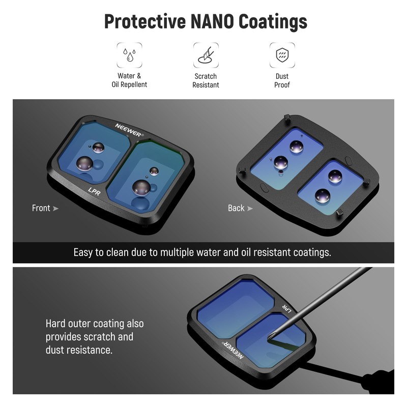 NEEWER Effect Filter Set Compatible with DJI Air 3, 4