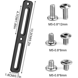 Bicycle Bottle Holder Adapter Bicycle Bottle Cage Mount Adapter Bicycle Bottle Cage Hole Adjuster Bicycle Bottle Cage Adapter Aluminum Alloy Adjustable Alternating Position Mounting Base, Water Bottle Cage Mounting Bracket for Road Bike, Cross Bike, Moun