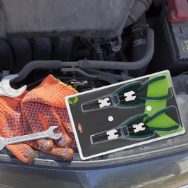 Snap Ring Pliers, 7 inch Snap Ring Pliers Set - Heavy Duty Removal Tool Spring Retaining Clamps Accessories for Bearings, Automotive & Motorcycles