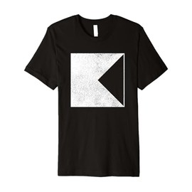 Geometric Triangle Square Shapes Geometry Art Distressed Premium T-Shirt