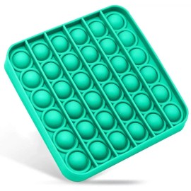 Unbranded Push Pop Silicone Sensory Fidget Toy Office Anxiety Stress Relief Bubble Game - Green