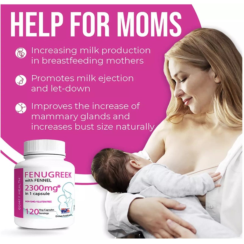 Comfy Health Increase Milk Supply Breastfeeding Support Lactation Pills Nursing