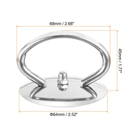 sourcing map 2pcs Universal Pot Lid Top Replacement Knob, Heat Resistant Stainless Steel Pan Lid Holding Handles Knob Grip for Kitchen Cookware Cover, Silver Tone