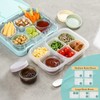 VITEVER [6 Pack] Salad Dressing Container To Go, 2.7 oz