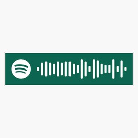 Leyland Designs All Star Spotify Scan Code Sticker Outdoor Rated Vinyl Sticker Decal for Windows, Bumpers, Laptops or Crafts 5"