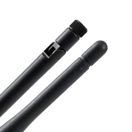 Vecys 2.4 GHz WiFi Antenna SMA Connector Adapter 5 dBi SMA Antenna Black Omnidirectional Antenna Black Compatible with 802.11n / b/g WLAN Card WLAN PCI Cards Wireless Router Bluetooth