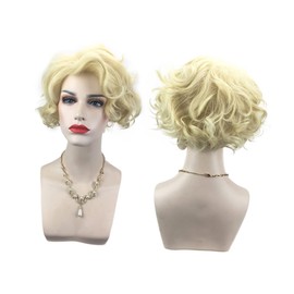 Mikinona Women Short Curly Hair Wig Front Lace Design Natural Look for Daily Wear Parties and Cosplay Comfortable and Stylish for Fashion Enthusiasts