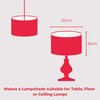 20cm Lampshade Making Kit use with Pendant Ceiling Lights and
