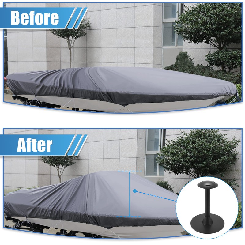 X AUTOHAUX Boat Cover Support Pole Adjustable Height from 12"