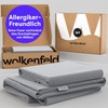 Wolkenfeld Cushion Cover 40 x 80 cm, Light Grey -