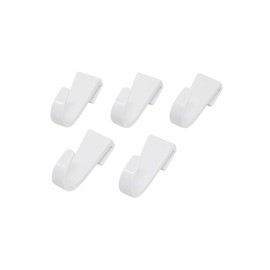 Towa Sangyo Bathroom Hooks, Magnetic Type SQ OP Mini Hooks, Magnet, Bathroom Storage, Bath Pockets, 5 Pieces, 0.6 x 1.2 x 1.6 inches (1.6 x 3 x 4 cm), White