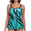 Actglow Women's Flowy Tankini Tops Only - Modest Bathing Suit
