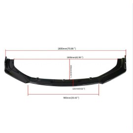 ZTT For Scion TC 2011-2016 Gloss Black Front Bumper Lip Spoiler Splitter Body Kit