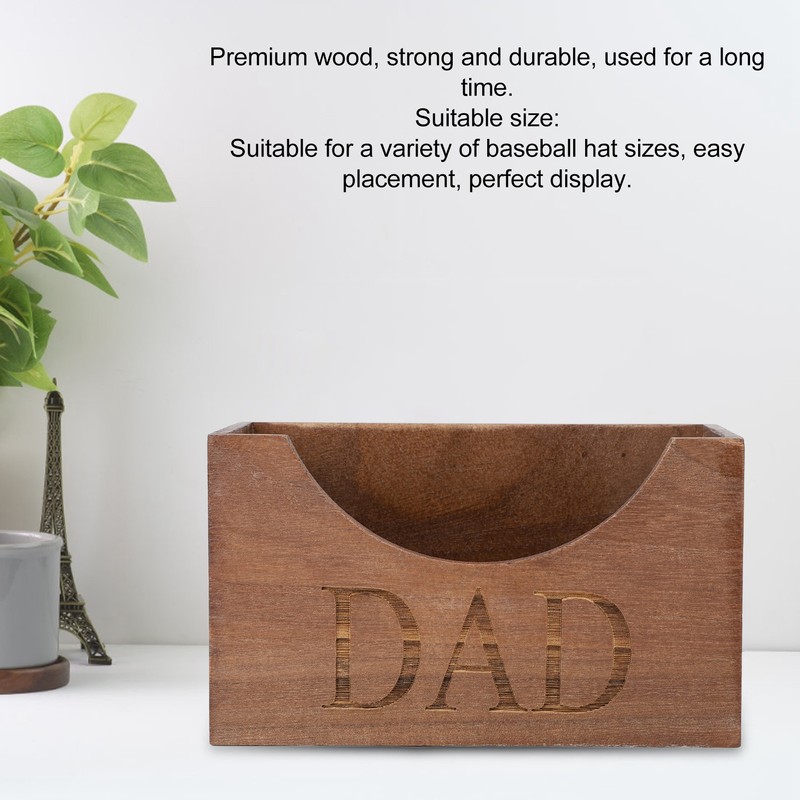 Wooden Hat Storage Rack Multifunctional Baseball Hat Organizer for Home