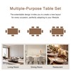 Einhomn 7-Piece Dining Table Set, 63" Extendable Kitchen Room Table